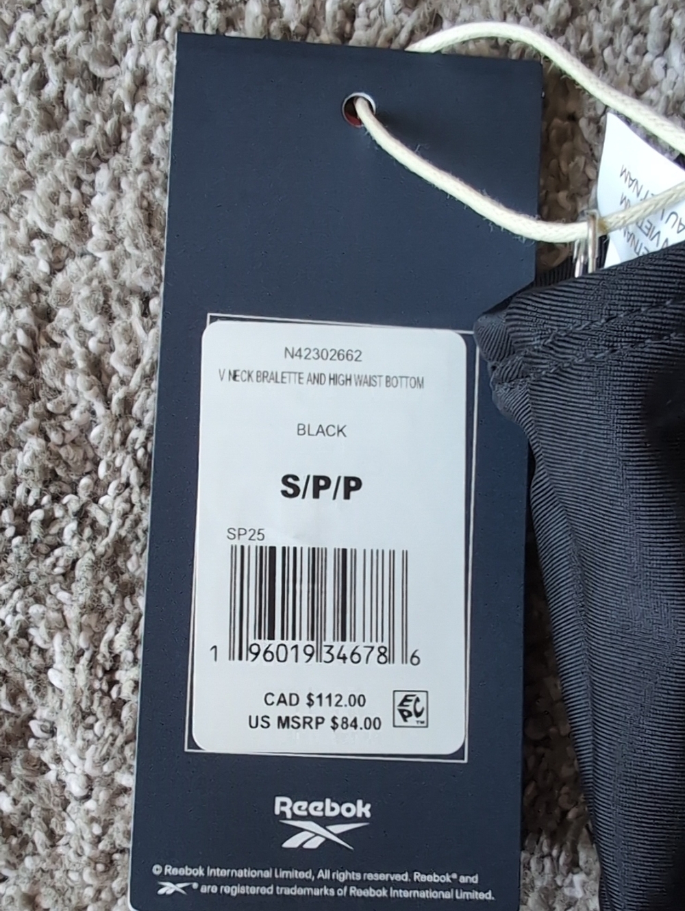 NWT Reebok Bathing Suit - Picture 8 of 9